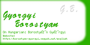 gyorgyi borostyan business card